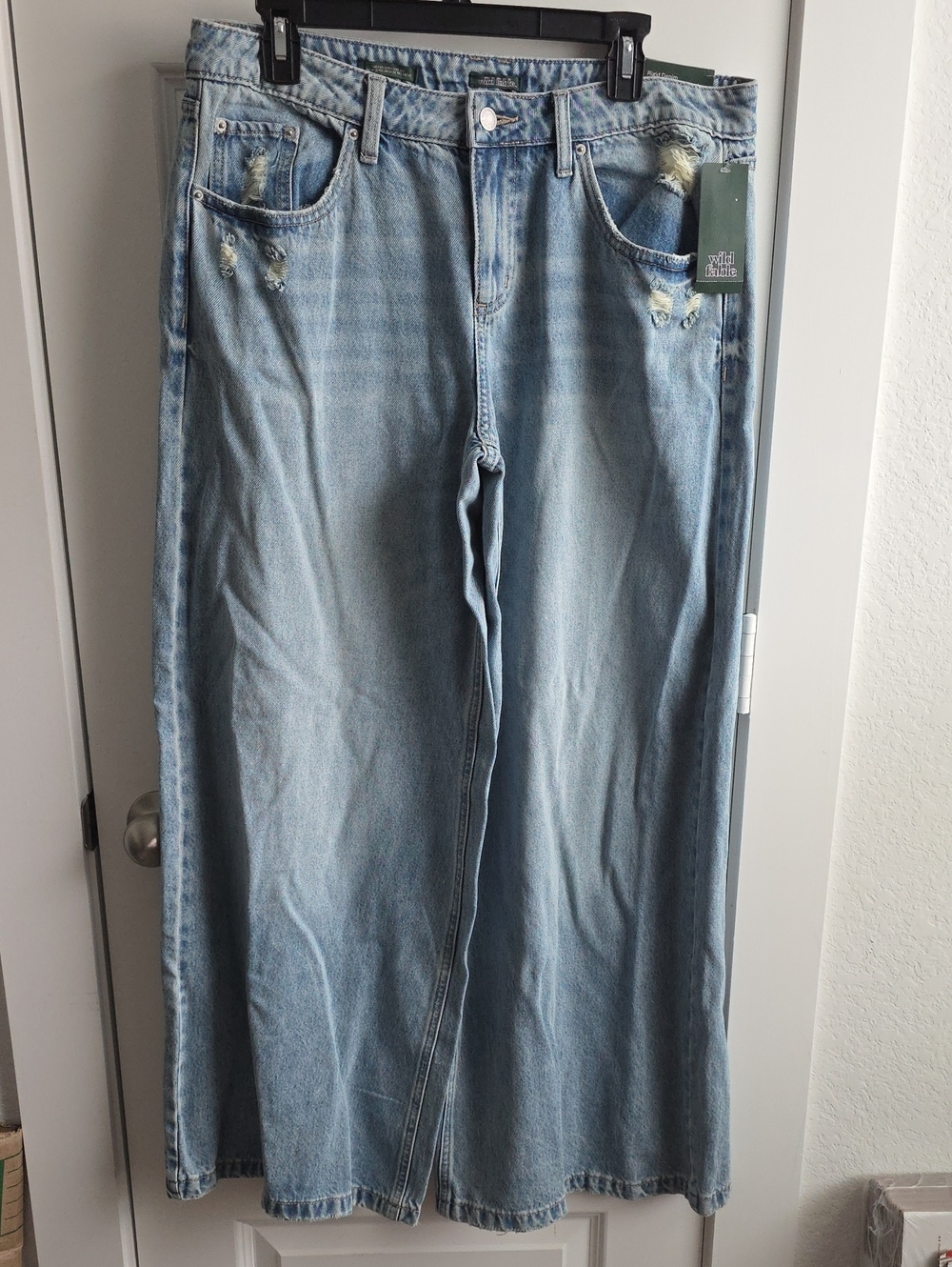 wild fable Mid Rise Ultra Wide Leg Jeans Size 12 G233